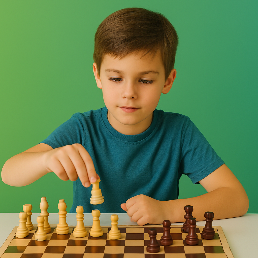 Child playing with colorful blocks
